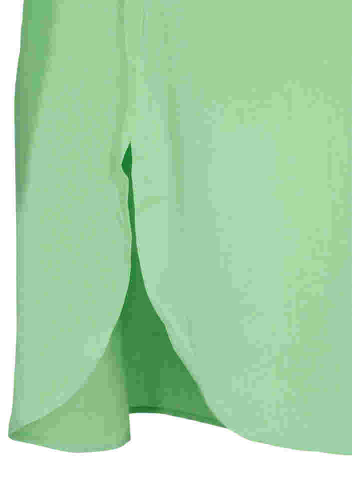 Lange Hemdbluse aus Viskose mit 2/4-Ärmeln, Summer Green, Packshot image number 3