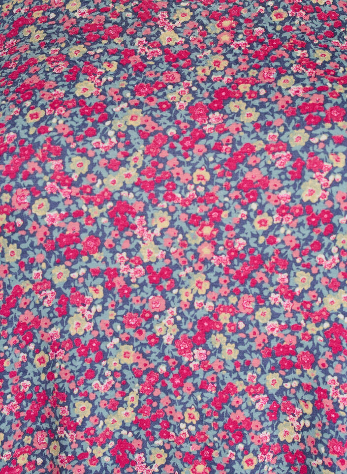 T-Shirt mit floralem Print, Pink, Packshot image number 2
