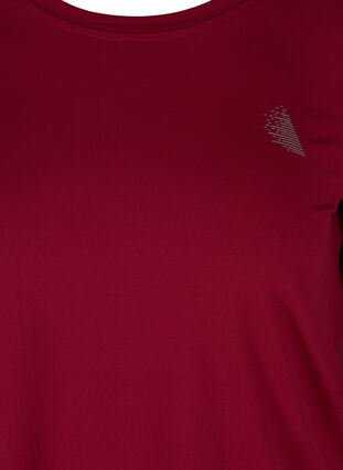 Trainingsshirt mit 3/4-Ärmeln, Beet Red, Packshot image number 2