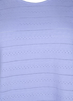 Kurzärmeliges Baumwoll-T-Shirt, Lavender Violet, Packshot image number 2