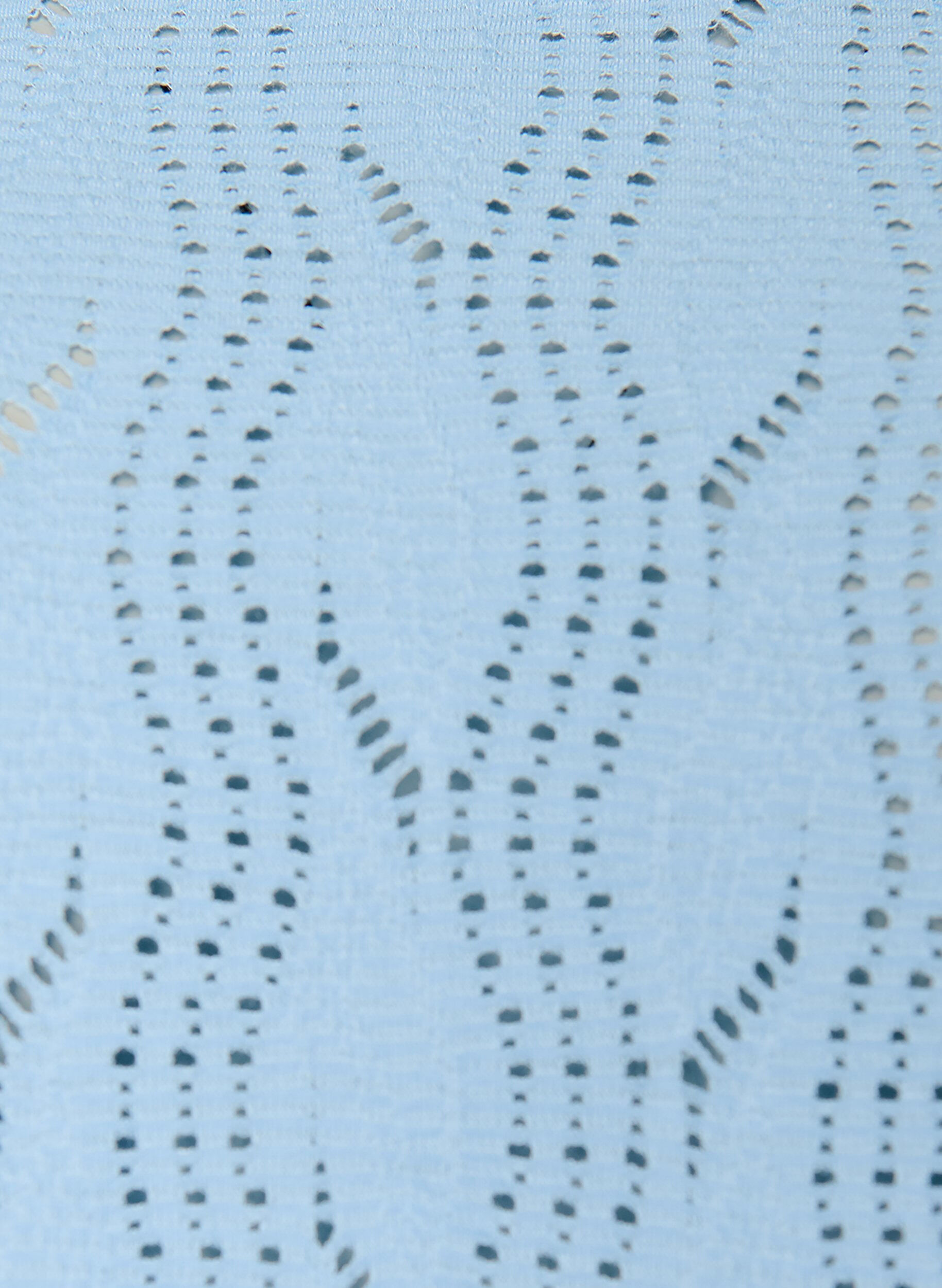 Zizzi Kurzes Kleid aus Jersey mit Lochstickerei, Blau, Packshot image number 2