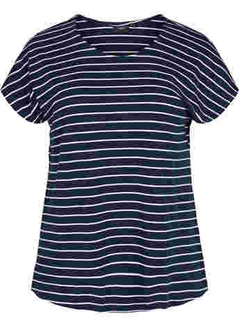 T-Shirt aus Baumwolle mit Streifen