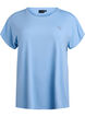 Einfarbiges Trainings-T-Shirt, Blau, Packshot image number 0