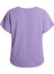 Bluse mit kurzen &Auml;rmeln und Rundhalsausschnitt, lila, Packshot image number 1