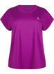 Einfarbiges Trainings-T-Shirt, Lila, Packshot image number 0