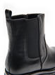 Extra-Weite - Chelsea Boots aus robustem Leder und Reißverschluss, Schwarz, Packshot image number 3