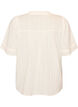 Bluse aus Baumwolle mit Zierb&auml;ndern, Vanille, Packshot image number 1