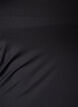 Figurbetontes Basic-Top aus glattem Stoff, Schwarz, Packshot image number 2