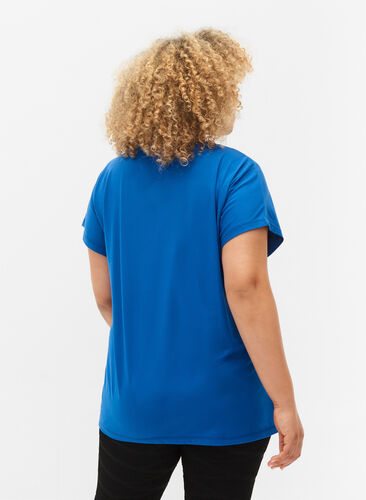 Kurzärmeliges Trainings-T-Shirt, Lapis Blue, Model image number 1