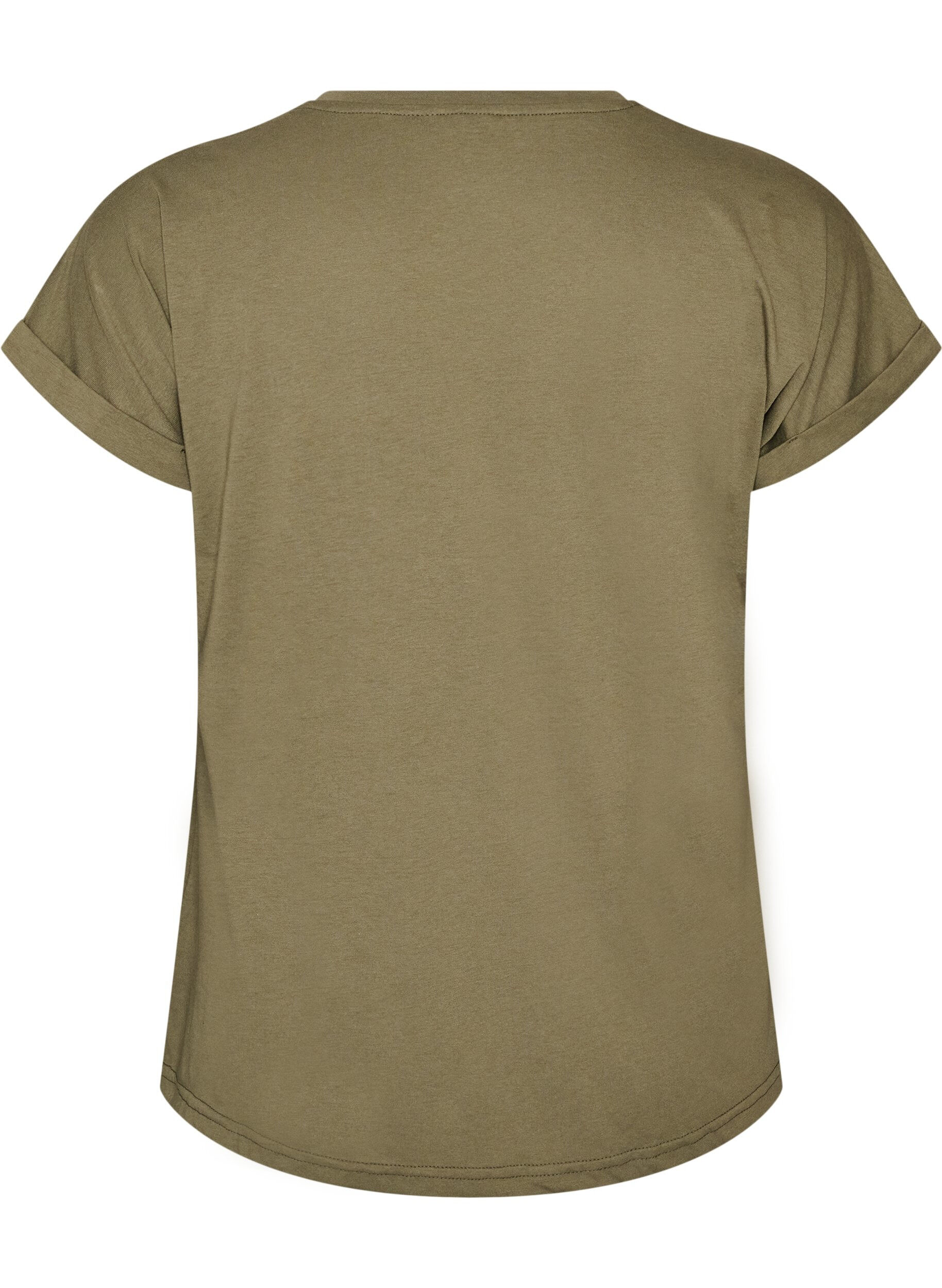 ZizziT-Shirt mit dekorativem Frontprint, Gr&uuml;n, Packshot image number 1