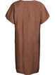 Kleid aus Viskose mit V-Ausschnitt, Braun, Packshot image number 1
