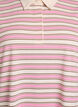 Poloshirt mit Streifen und kurzen Ärmeln, Pink, Packshot image number 2