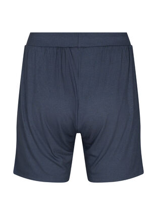 Lockere Shorts aus Viskose mit Ripp., Umbre Blue, Packshot image number 1