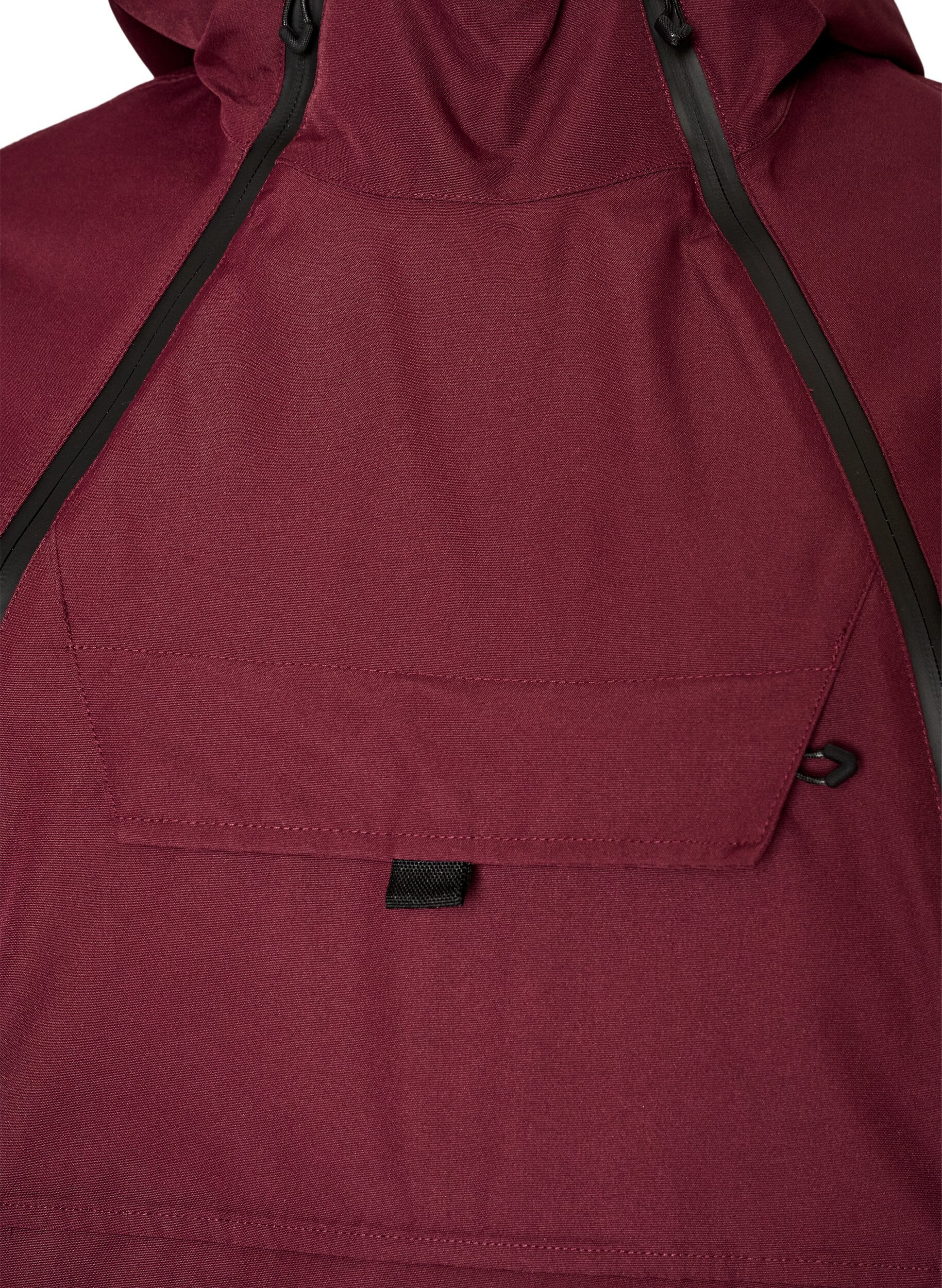 ZizziFunktioneller Ski-Anorak mit Kapuze, Rot, Packshot image number 2