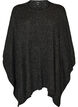 Strickponcho mit Rundhalsausschnitt, Grau, Packshot image number 0