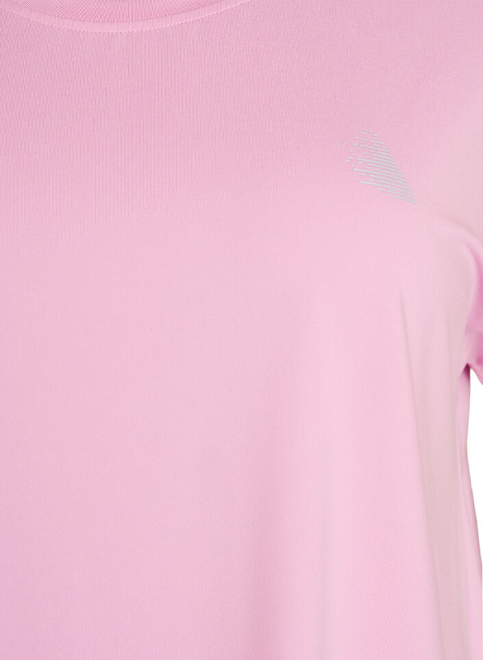 Einfarbiges Trainings-T-Shirt, Pink, Packshot image number 2