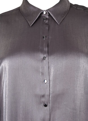 Langes silberfarbenes Shirt, Dark Silver, Packshot image number 2