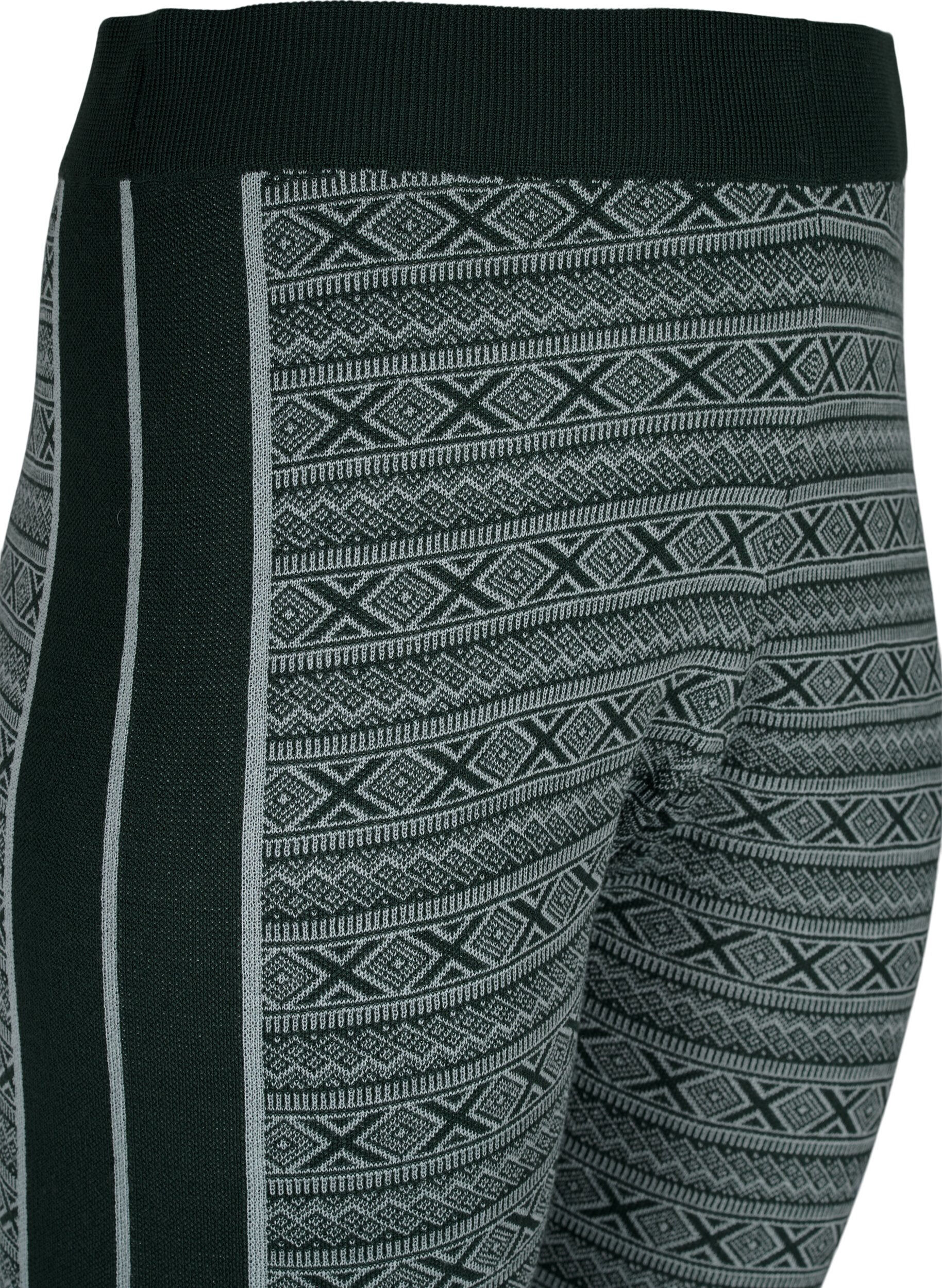 Zizzi Ski-Unterhose aus Wolle, Deep Lake Comb, Packshot image number 2