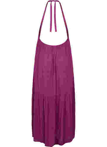 Langes Strandkleid aus Viskose, Dark Purple, Packshot image number 1
