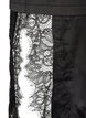 Jerseybluse im Lagenlook mit Spitze, Schwarz, Packshot image number 3