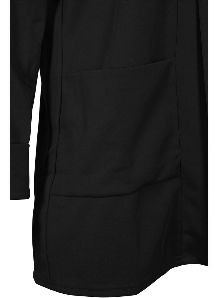 Offenstehender Blazer mit 3/4-Ärmeln, Black, Packshot image number 2