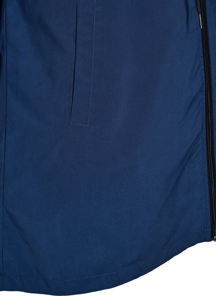 FLASH - Wasserabweisender Parka mit Kapuze, Blau, Packshot image number 3