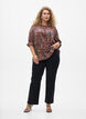 Bluse aus Viskose mit Paisleymuster und Ellbogen&auml;rmeln, Blau, Model image number 1