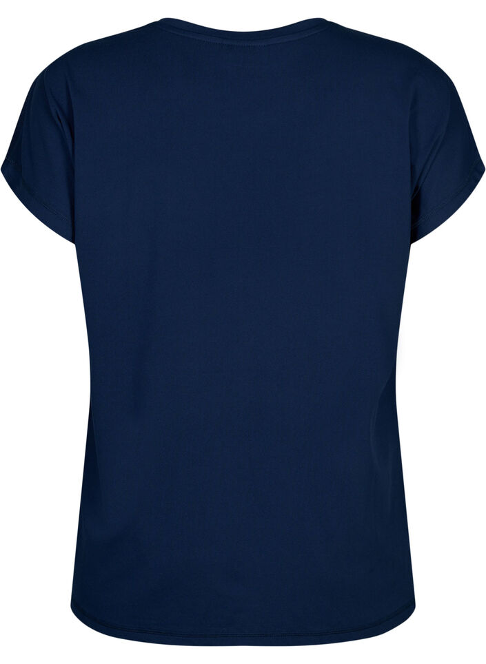 Trainings-T-Shirt mit Rundhalsausschnitt, Black Iris ASS, Packshot image number 1