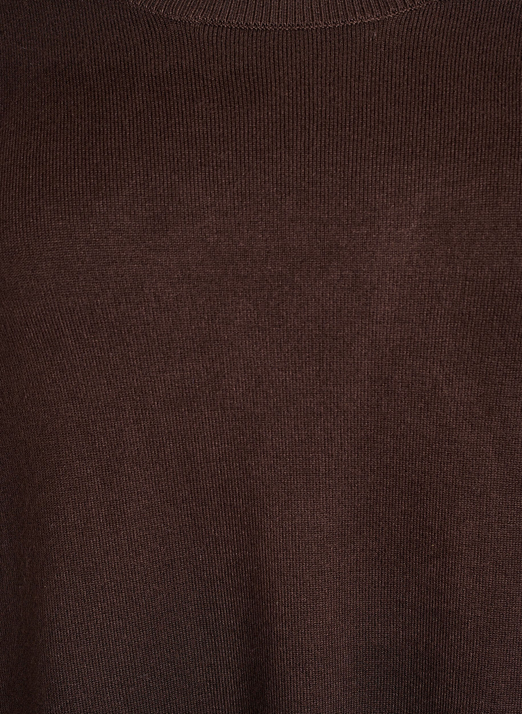 ZizziStrickbluse mit seitlichen Kn&ouml;pfen, Braun, Packshot image number 2