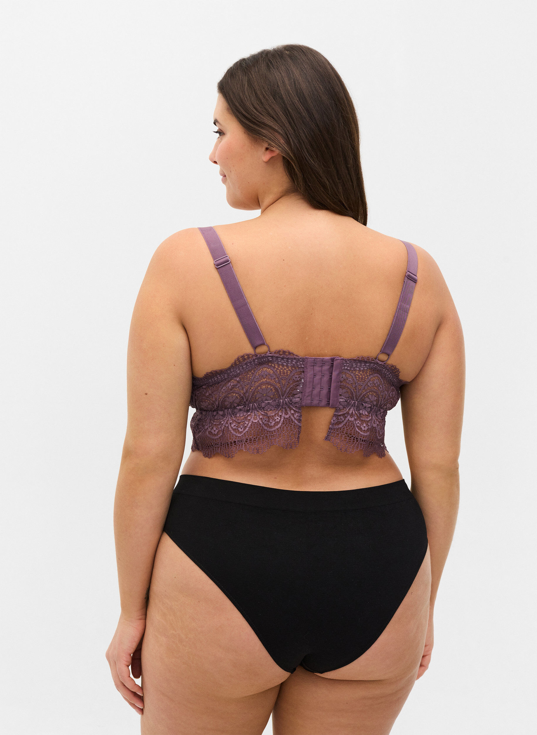 Zizzi 2er Pack Tai Slips mit regul&auml;rer Taille, Black, Model image number 1