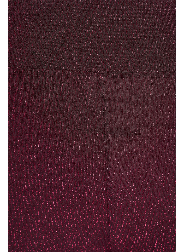 Leggings mit Glitzermuster, Dunkles Bordeaux, Packshot image number 2