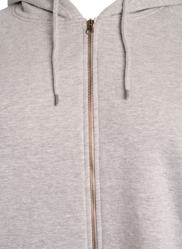 Hoodie mit Rei&szlig;verschluss, Grau, Packshot image number 2