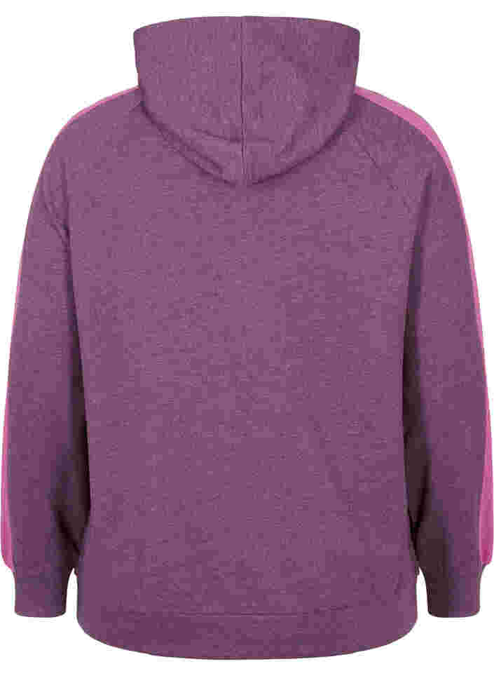 Sweatshirt mit Reißverschluss und Kapuze, Blackberry Wine, Packshot image number 1
