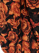 Kurzes Baumwollkleid mit Gummisaum und langen &Auml;rmeln, Schwarz, Packshot image number 3