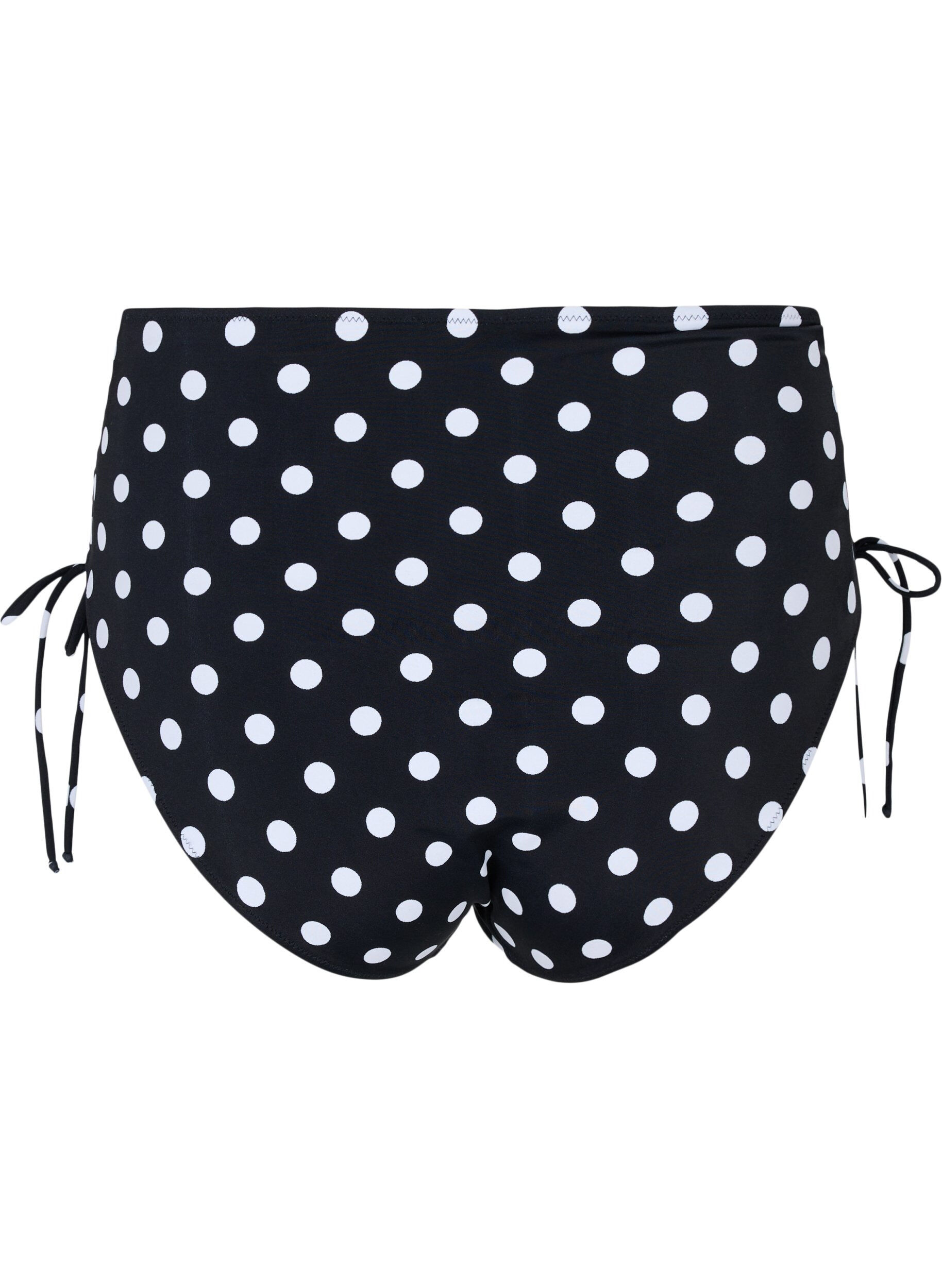 Zizzi Bikinihose mit Print, Dotted Print, Packshot image number 1