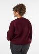 Pullover mit Perlenstickerei, Rot, Model image number 2