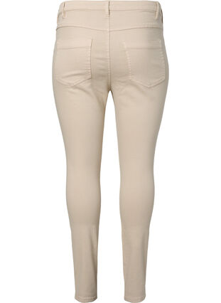 Hochtaillierte Amy Jeans in Super Slim Fit, Oatmeal, Packshot image number 1