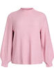 Pullover aus Rippstrick mit Puff&auml;rmeln und Kn&ouml;pfen, Rot, Packshot image number 0