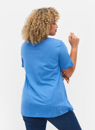 Kurzärmeliges Baumwoll-T-Shirt mit Aufdruck, Regatta LOVE, Model image number 1