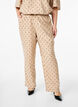 Hose mit Polka Dots und geradem Bein, Beige, Model image number 2