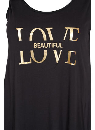 Kleid mit A-Linie, Black LOVE, Packshot image number 2
