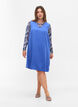 Spencerkleid mit V-Ausschnitt, Dazzling Blue, Model image number 2