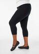 Basic 3/4-Leggings aus Viskose, Schwarz, Model image number 3