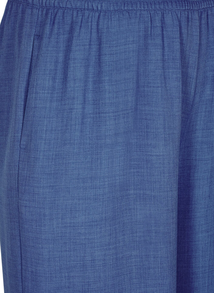 Lockere Hose mit elastischem Bund und Taschen, Blau, Packshot image number 2