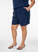 Kurze Hose mit Taschen und elastischem Bund, Blau, Model image number 3