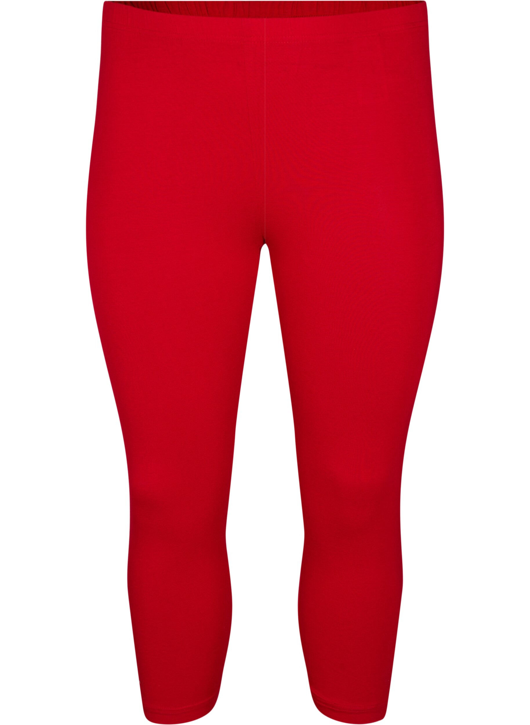 ZizziBasic 3/4-Leggings aus Viskose, Rot, Packshot image number 0