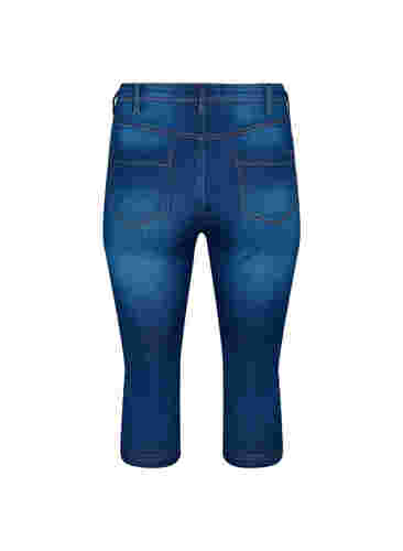 Hoch taillierte Amy Capri Jeans mit Super Slim Fit, Blue denim, Packshot image number 1
