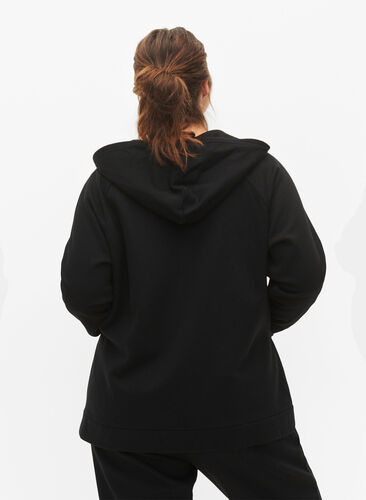 Sweatshirt mit Kapuze, Black, Model image number 1