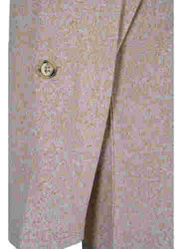 Bluse mit Knöpfen und 3/4-Ärmeln, Umber Melange, Packshot image number 3