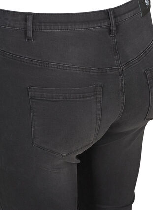 Cropped Amy Jeans, Black washed denim, Packshot image number 3